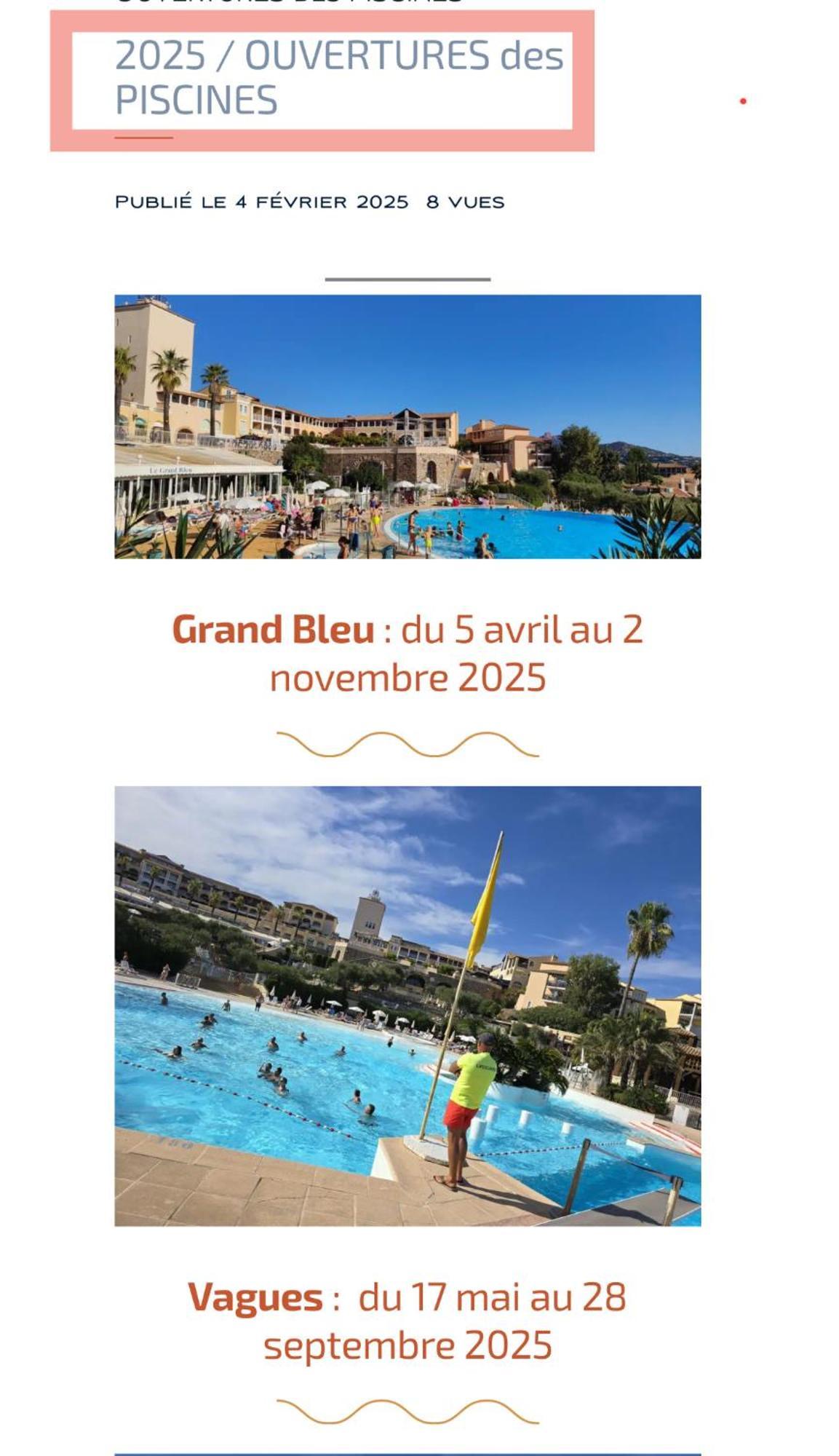 Apartment Cap Esterel 4 Pers Equipe, Belle Vue Golf, Centre Village Pierre & , Parking Inclu Et 5 Piscines Acces Gratuit, Clim, Wifi, Tv, Lave-vaisselle Et Lave-linge,four, Plancha Saint-Raphael (Var)